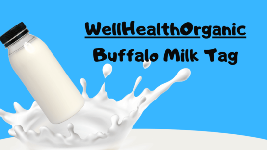 wellhealthorganic buffalo milk tag