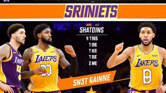 phoenix suns vs lakers standings