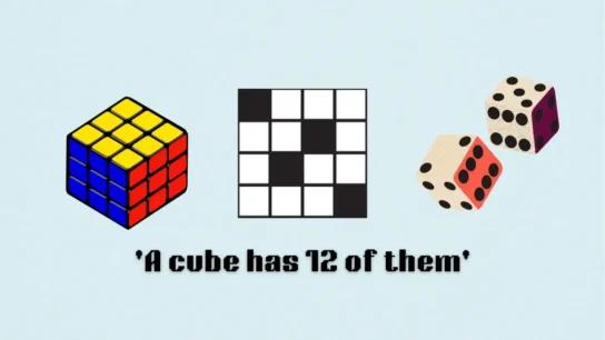 a cube has 12 of them nyt​